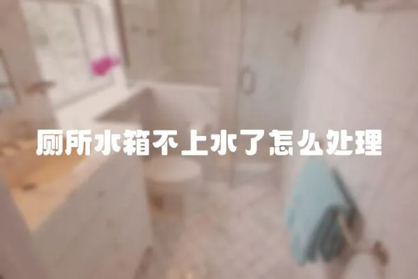 廁所水箱不上水了怎么處理
