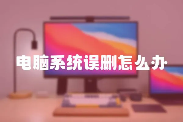 電腦系統(tǒng)誤刪怎么辦