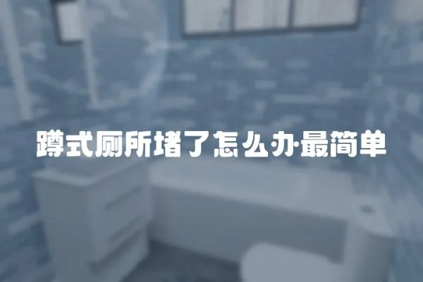 蹲式廁所堵了怎么辦最簡單