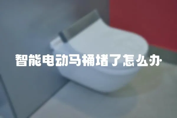 智能電動馬桶堵了怎么辦