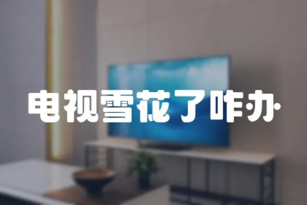 電視雪花了咋辦