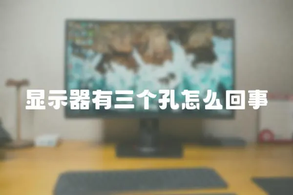 顯示器有三個孔怎么回事