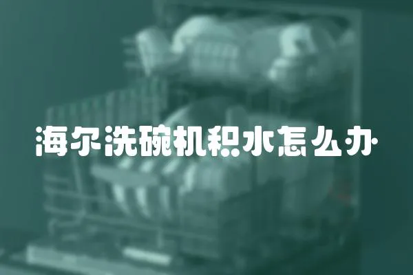 海爾洗碗機積水怎么辦