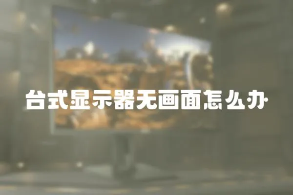 臺式顯示器無畫面怎么辦