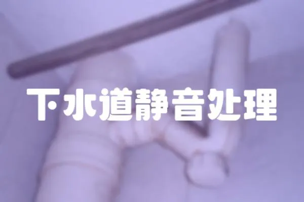 下水道靜音處理