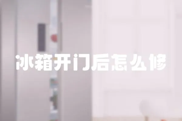冰箱開門后怎么修