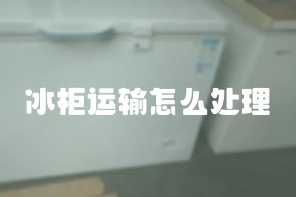 冰柜運輸怎么處理