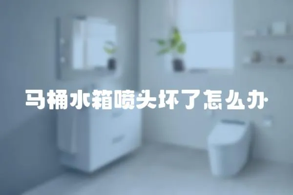 馬桶水箱噴頭壞了怎么辦