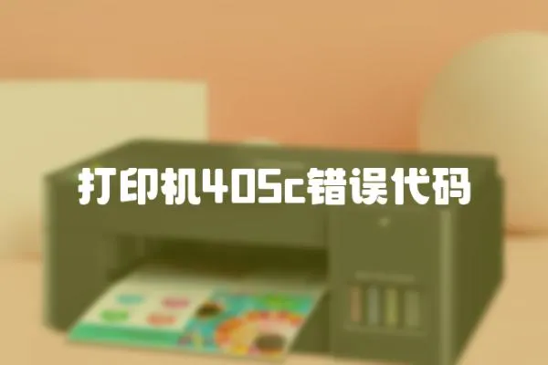 打印機405c錯誤代碼