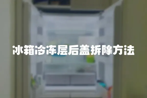 冰箱冷凍層后蓋拆除方法