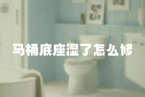 馬桶底座濕了怎么修
