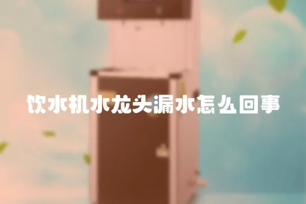 飲水機(jī)水龍頭漏水怎么回事