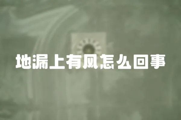 地漏上有風怎么回事