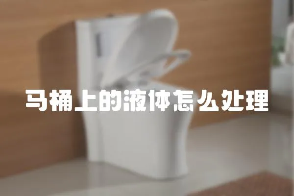 馬桶上的液體怎么處理