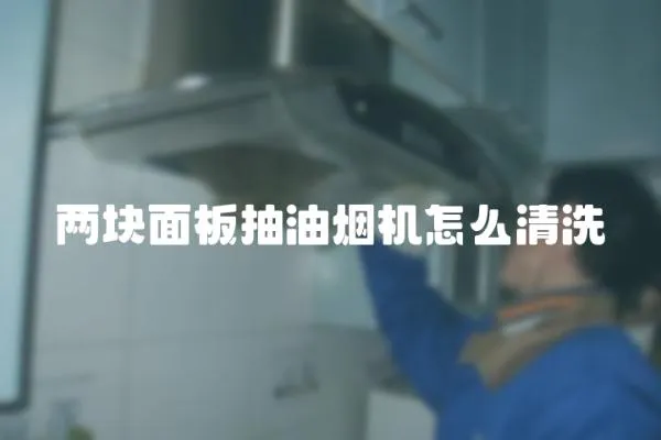 兩塊面板抽油煙機怎么清洗