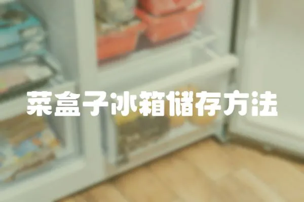 菜盒子冰箱儲存方法