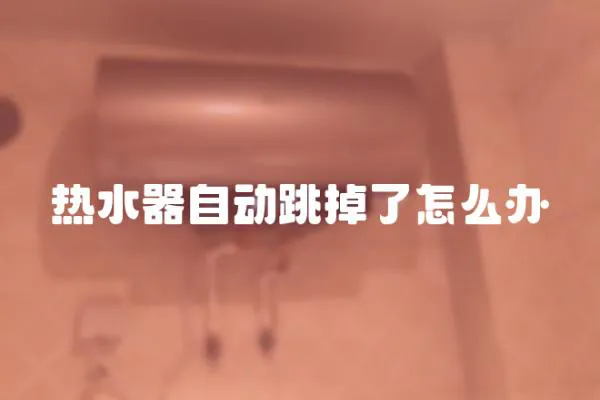 熱水器自動(dòng)跳掉了怎么辦