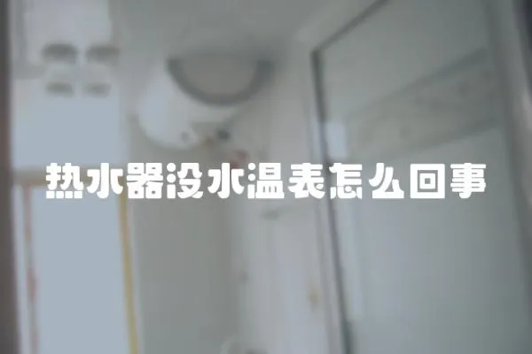 热水器没水温表怎么回事