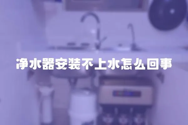 净水器安装不上水怎么回事