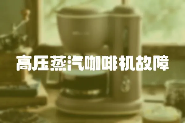 高壓蒸汽咖啡機(jī)故障