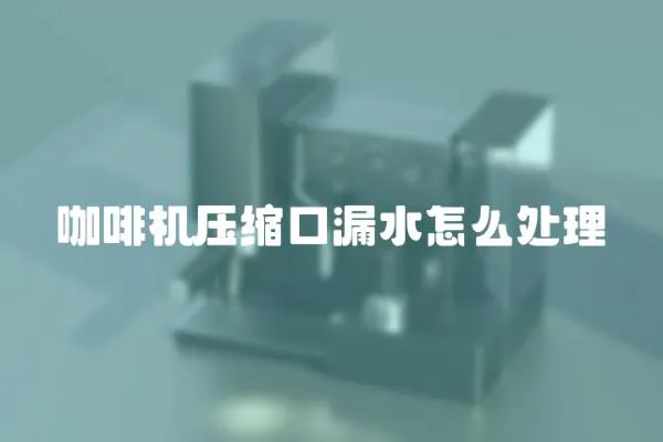 咖啡機壓縮口漏水怎么處理
