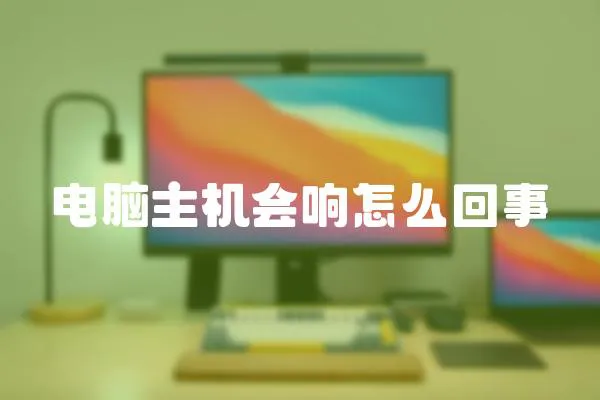 電腦主機會響怎么回事