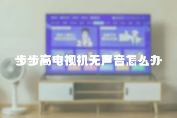 步步高電視機無聲音怎么辦