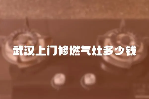 武漢上門(mén)修燃?xì)庠疃嗌馘X(qián)