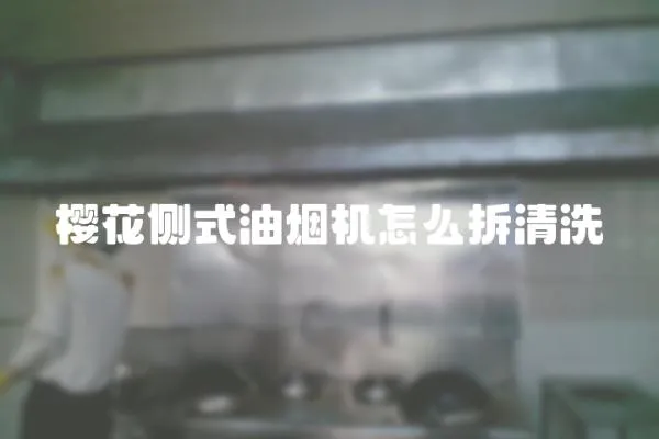 樱花侧式油烟机怎么拆清洗