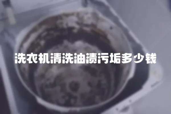 洗衣機清洗油漬污垢多少錢