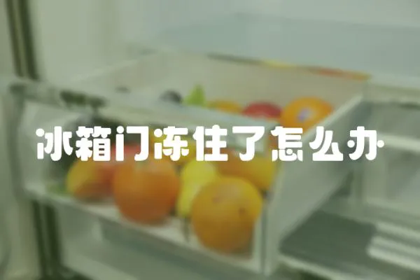 冰箱門凍住了怎么辦