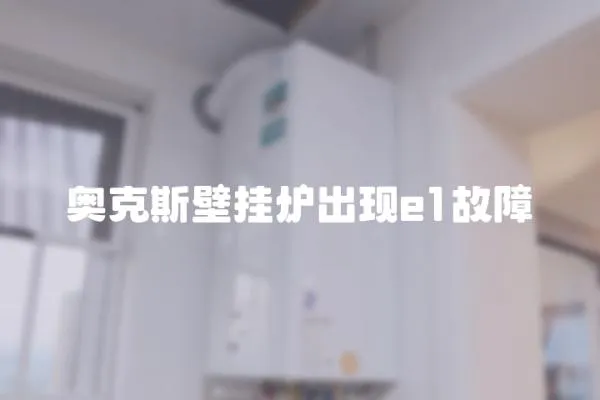奧克斯壁掛爐出現(xiàn)e1故障
