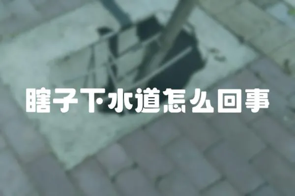 瞎子下水道怎么回事