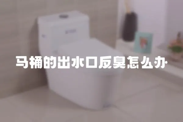 馬桶的出水口反臭怎么辦