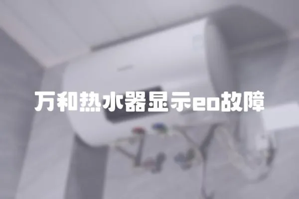 萬和熱水器顯示eo故障