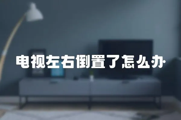 電視左右倒置了怎么辦