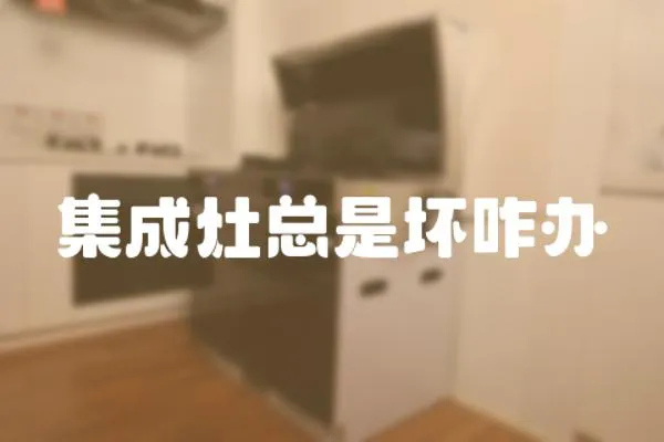 集成灶總是壞咋辦