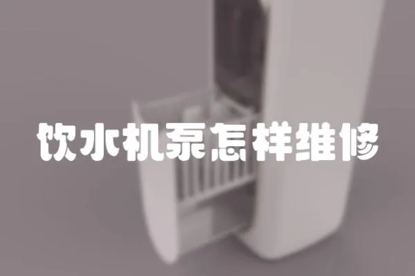 飲水機泵怎樣維修