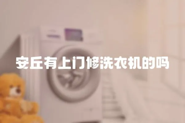 安丘有上門修洗衣機的嗎