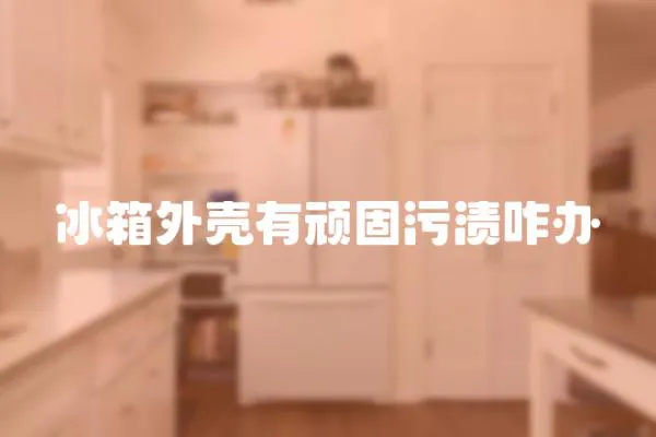 冰箱外殼有頑固污漬咋辦