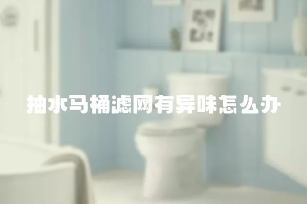 抽水馬桶濾網(wǎng)有異味怎么辦