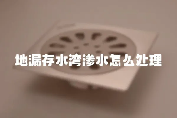地漏存水灣滲水怎么處理
