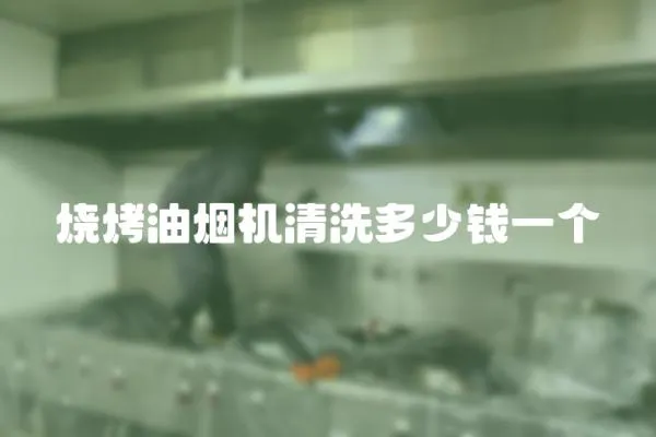燒烤油煙機清洗多少錢一個