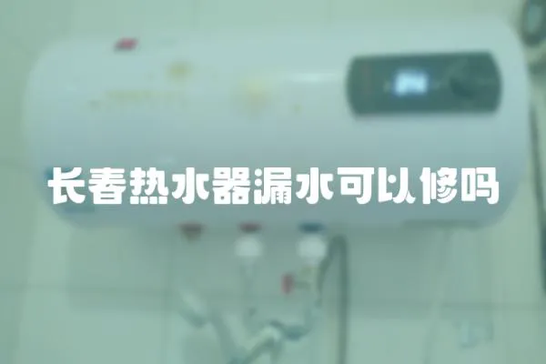 長春熱水器漏水可以修嗎