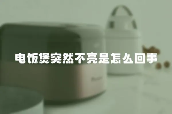 電飯煲突然不亮是怎么回事