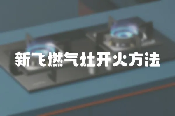 新飛燃氣灶開火方法