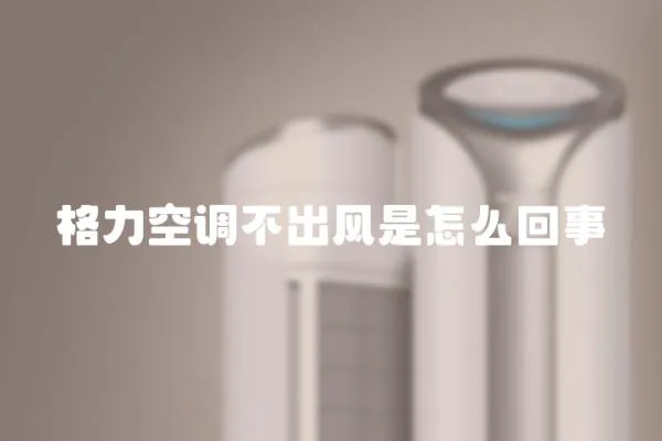 格力空調不出風是怎么回事