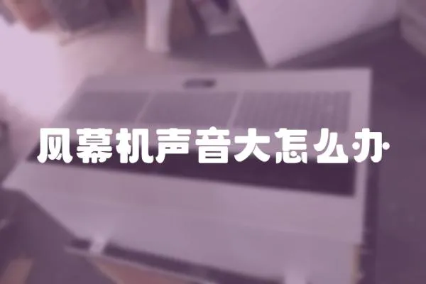 風幕機聲音大怎么辦