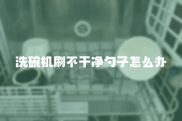 洗碗機刷不干凈勺子怎么辦