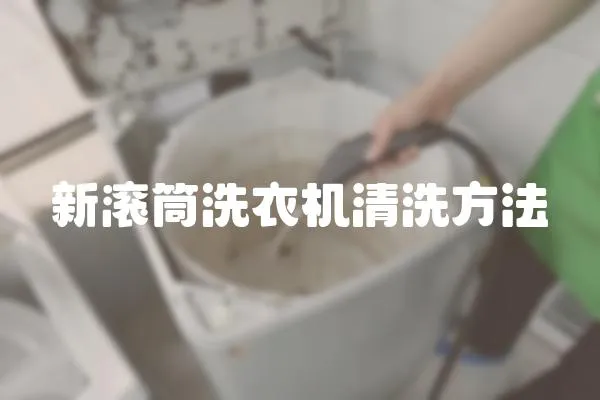 新滾筒洗衣機清洗方法